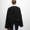 Chaqueta tipo cárdigan de tejido de lana