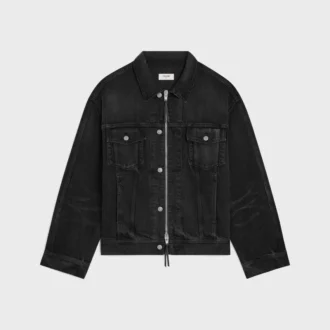 Chaqueta trucker de denim de algodón