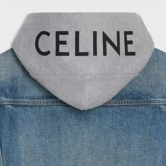 Chaqueta trucker de denim de algodón Chaqueta trucker de denim de algodón