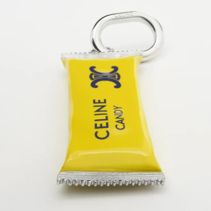 Charms Barrita de caramelo en esmalte y latón con acabado de rodio