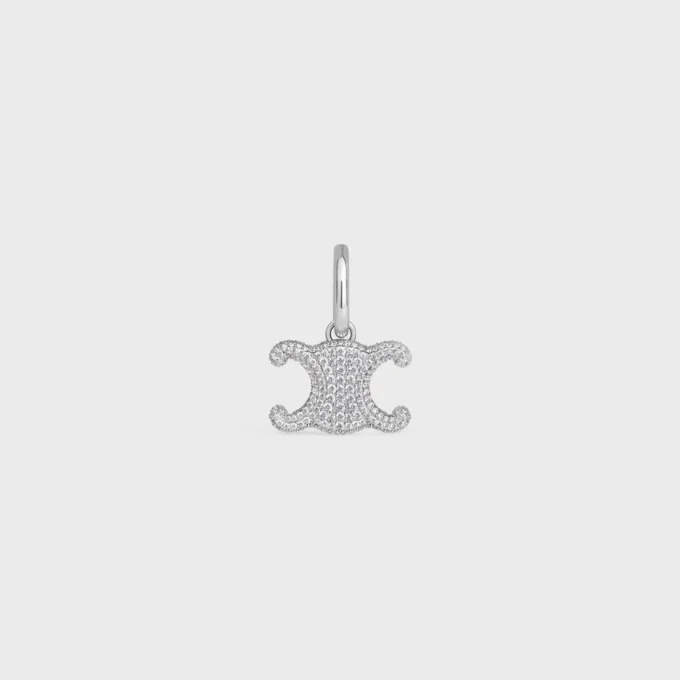 Charms CELINE Triomphe en strass y latón con acabado en rodio Charms CELINE Triomphe en strass y latón con acabado en rodio