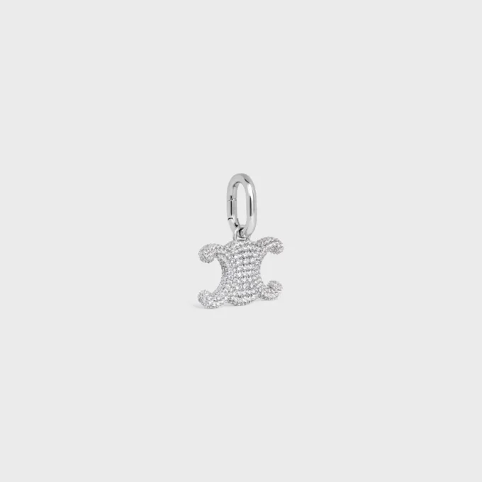 Charms CELINE Triomphe en strass y latón con acabado en rodio Charms CELINE Triomphe en strass y latón con acabado en rodio