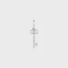 Charms Llave Triomphe en latón con acabado de rodio Charms Llave Triomphe en latón con acabado de rodio