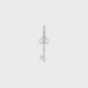 Charms Llave Triomphe en latón con acabado de rodio Charms Llave Triomphe en latón con acabado de rodio