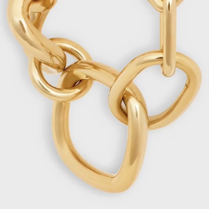 Charms Modern Chunky Gourmette en latón con acabado dorado Charms Modern Chunky Gourmette en latón con acabado dorado