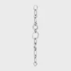Charms Modern Thin Gourmette en latón con acabado de rodio Charms Modern Thin Gourmette en latón con acabado de rodio
