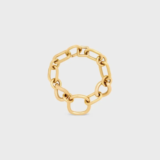 Charms Modern Thin Gourmette en latón con acabado dorado Charms Modern Thin Gourmette en latón con acabado dorado