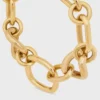 Charms Modern Thin Gourmette en latón con acabado dorado Charms Modern Thin Gourmette en latón con acabado dorado
