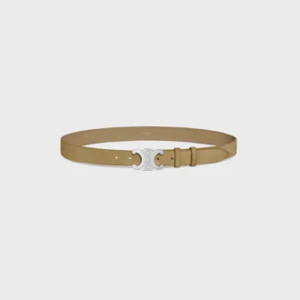 Cinturón Triomphe de 30 mm en piel de becerro anteada