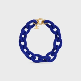 Collar CELINE Links de cuentas y latón con acabado dorado