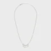 Collar CELINE Monochroms de perlas de cristal y latón con acabado de rodio Collar CELINE Monochroms de perlas de cristal y latón con acabado de rodio