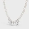 Collar CELINE Monochroms de perlas de cristal y latón con acabado de rodio Collar CELINE Monochroms de perlas de cristal y latón con acabado de rodio