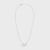 Collar CELINE Monochroms de perlas de cristal y latón con acabado de rodio Collar CELINE Monochroms de perlas de cristal y latón con acabado de rodio
