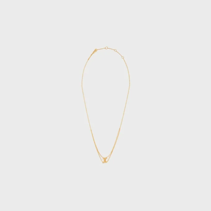 Collar colgante Triomphe en latón con acabado dorado Collar colgante Triomphe en latón con acabado dorado