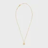 Collar Triomphe con pedrería en latón con acabado dorado y cristales Collar Triomphe con pedrería en latón con acabado dorado y cristales