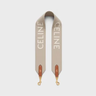 Correa corta de lana con jacquard CELINE y acabados dorados