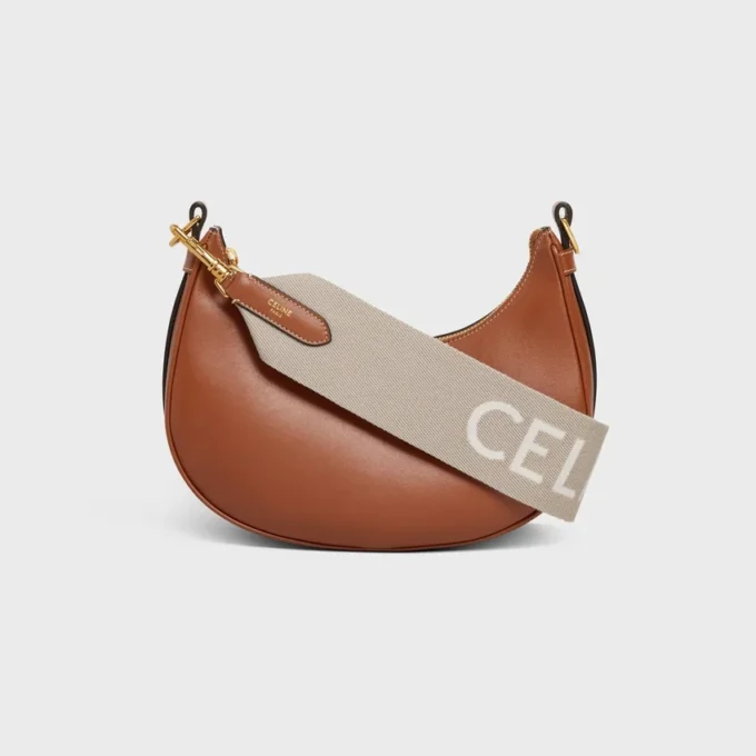 Correa corta de lana con jacquard CELINE y acabados dorados