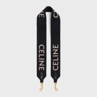 Correa larga de lana con jacquard CELINE
