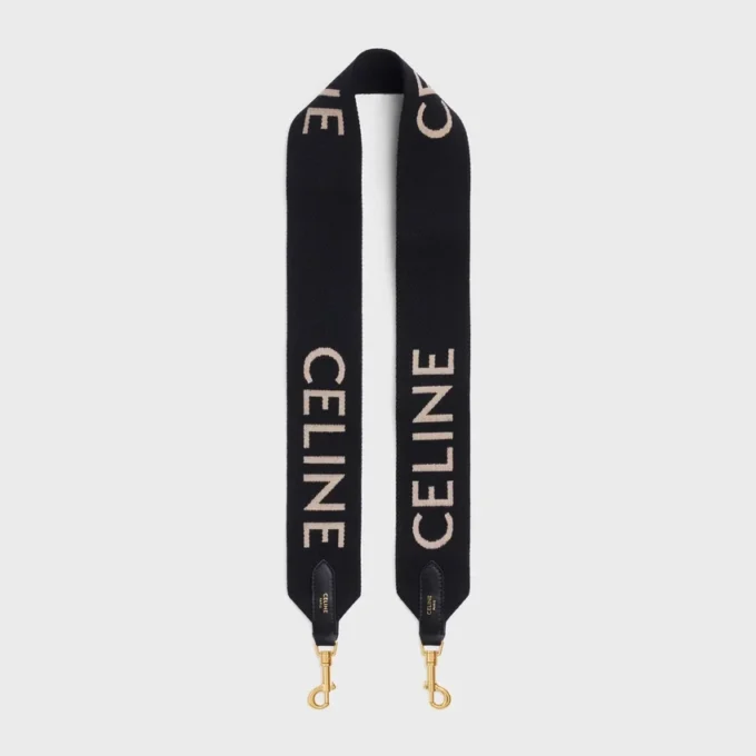 Correa larga de lana con jacquard CELINE Correa larga de lana con jacquard CELINE