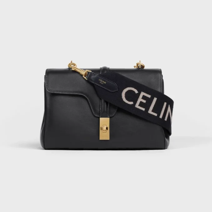 Correa larga de lana con jacquard CELINE Correa larga de lana con jacquard CELINE