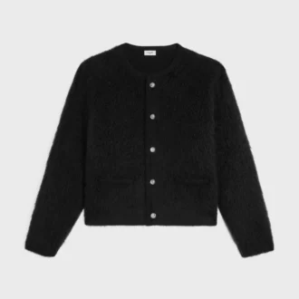 Cárdigan de mohair cepillado