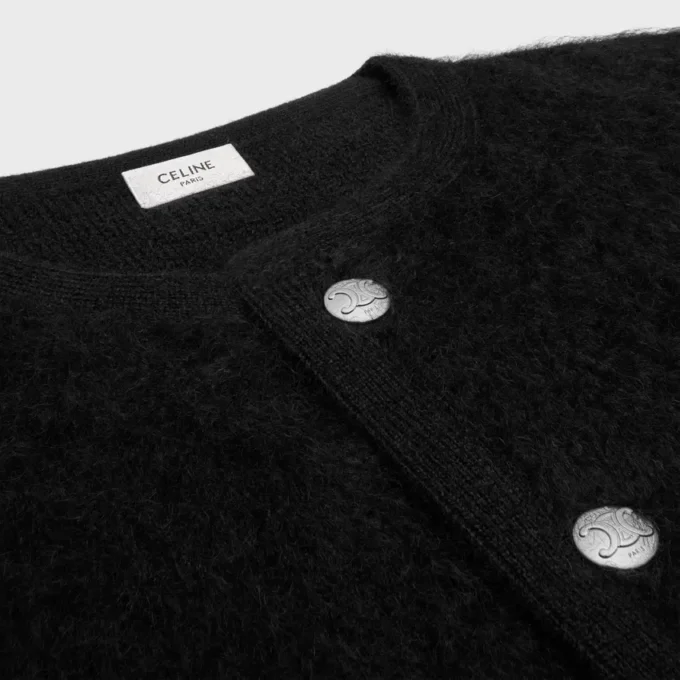 Cárdigan de mohair cepillado Cárdigan de mohair cepillado