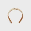 Diadema CELINE Chains en seda y piel de becerro Diadema CELINE Chains en seda y piel de becerro