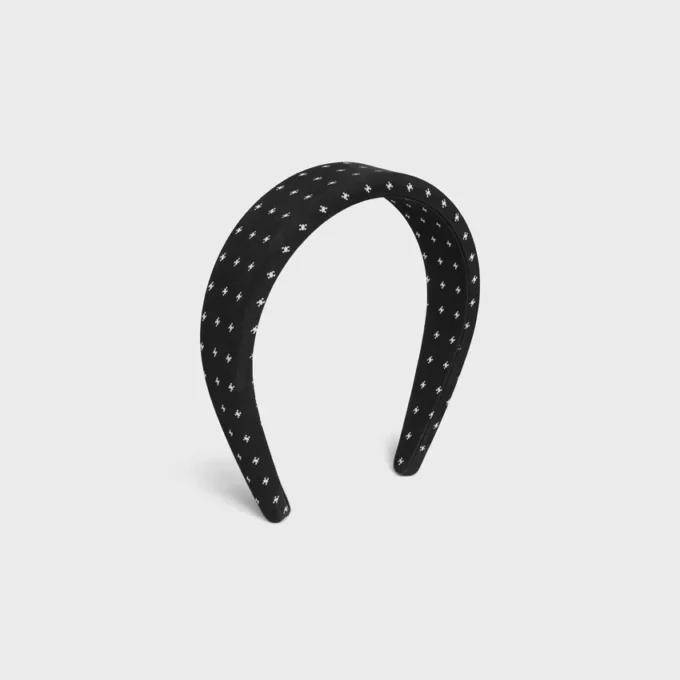 Diadema CELINE Micro Triomphe de seda Diadema CELINE Micro Triomphe de seda