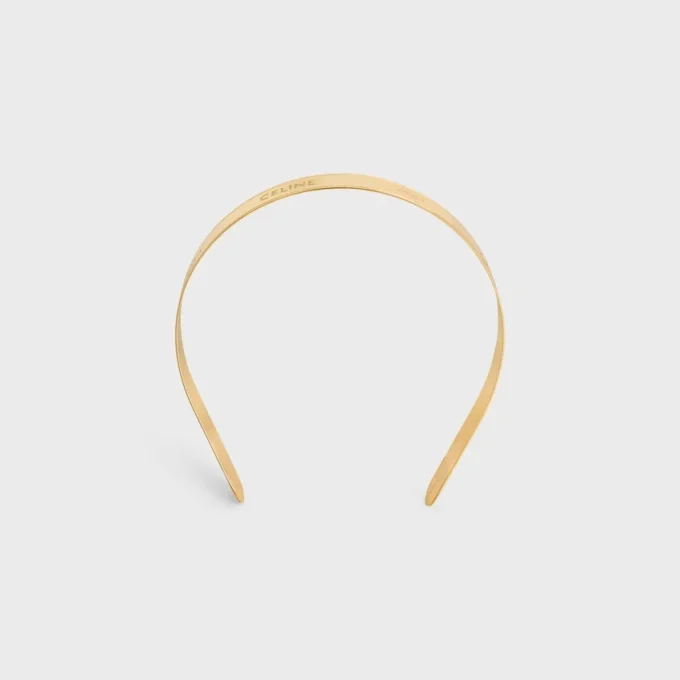 Diadema fina CELINE Paris en acero