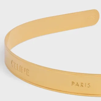 Diadema fina CELINE Paris en acero