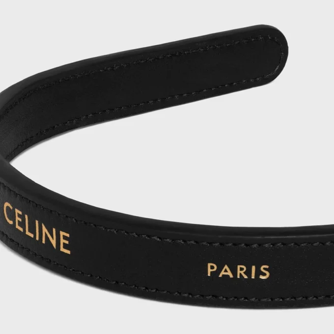 Diadema fina de CELINE Paris en piel de becerro