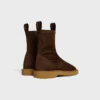 Flow – Bota con cremallera en piel de cordero de ante elástica Flow – Bota con cremallera en piel de cordero de ante elástica