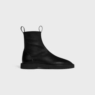 Botas Flow con cremallera en piel de cordero elástica Botas Flow con cremallera en piel de cordero elástica