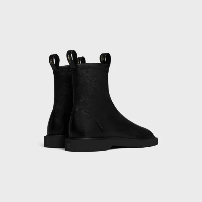 Flow – Bota con cremallera en piel de cordero elástica Flow – Bota con cremallera en piel de cordero elástica