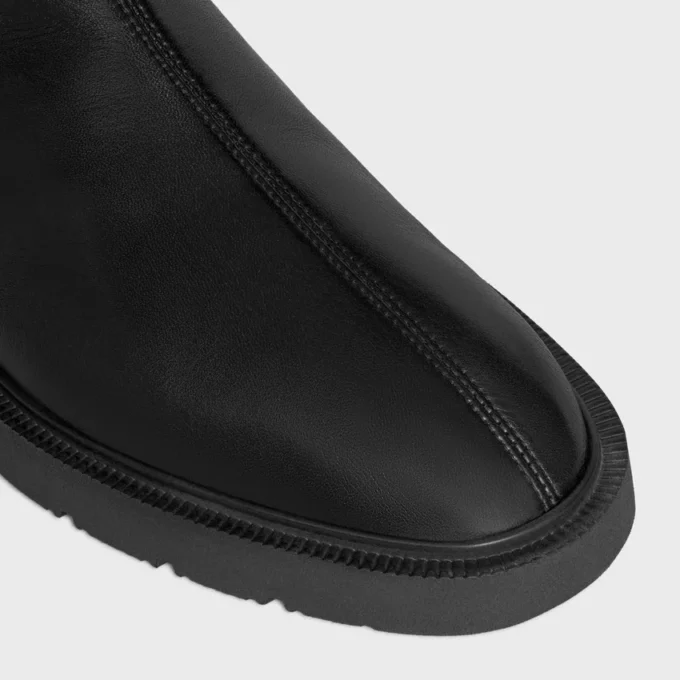 Flow – Bota con cremallera en piel de cordero elástica Flow – Bota con cremallera en piel de cordero elástica