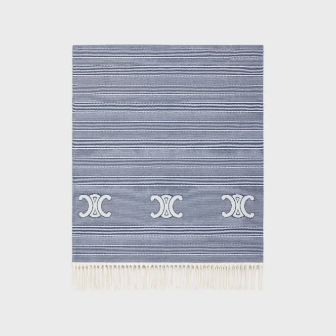 Fouta Triomphe de algodón a rayas