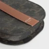 Funda para móvil con solapa en Triomphe Canvas y piel de becerro