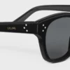Gafas de sol con montura negra 42 en acetato Gafas de sol con montura negra 42 en acetato