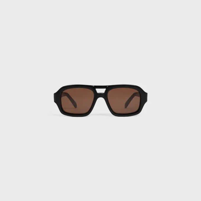 Gafas de sol con montura negra 62 de acetato Gafas de sol con montura negra 62 de acetato