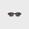 Gafas de sol con montura negra 63 de acetato y metal Gafas de sol con montura negra 63 de acetato y metal
