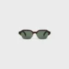 Gafas de sol con montura negra 63 de acetato y metal Gafas de sol con montura negra 63 de acetato y metal