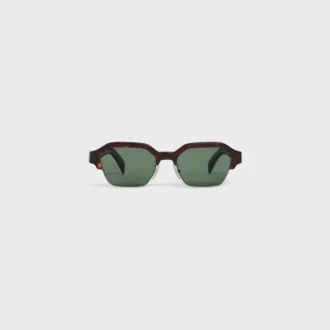 Gafas de sol con montura negra 63 de acetato y metal Gafas de sol con montura negra 63 de acetato y metal