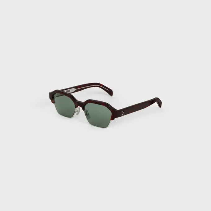 Gafas de sol con montura negra 63 de acetato y metal Gafas de sol con montura negra 63 de acetato y metal