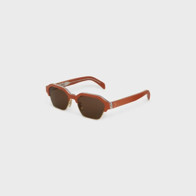 Gafas de sol con montura negra 63 de acetato y metal Gafas de sol con montura negra 63 de acetato y metal