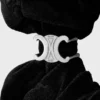 Goma para el pelo con el logotipo de CELINE, de poliéster y latón con acabado de rodio Goma para el pelo con el logotipo de CELINE, de poliéster y latón con acabado de rodio