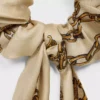Goma para el pelo con lazo y cadenas de CELINE en seda Goma para el pelo con lazo y cadenas de CELINE en seda