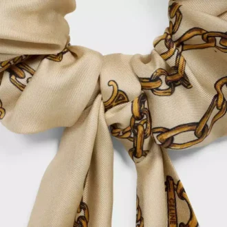 Goma para el pelo con lazo y cadenas de CELINE en seda