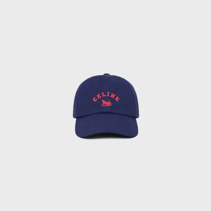 Gorra CELINE Richelieu en sarga de algodón
