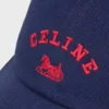 Gorra CELINE Richelieu en sarga de algodón