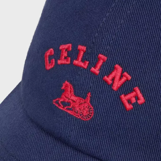 Gorra CELINE Richelieu en sarga de algodón